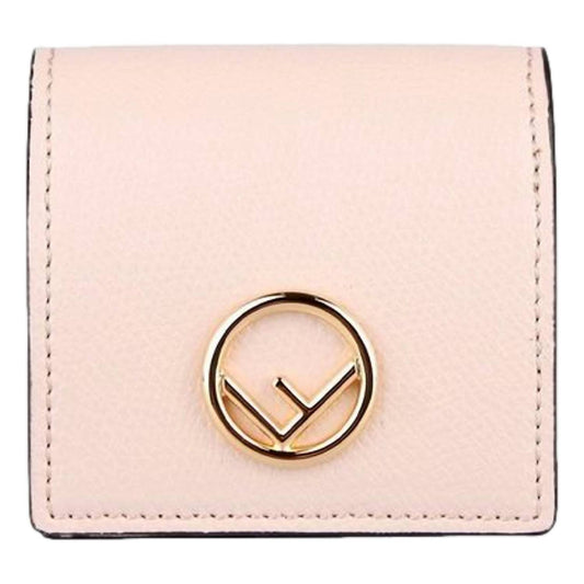Fendi - Women's Calf Leather F Logo Leather Coin Case Wallet