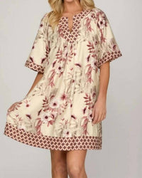 She + Sky - Bell Sleeve Mini Dress