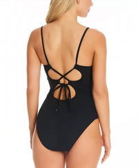 Bar Iii - Women's Ribbed Lace Back Swimsuit