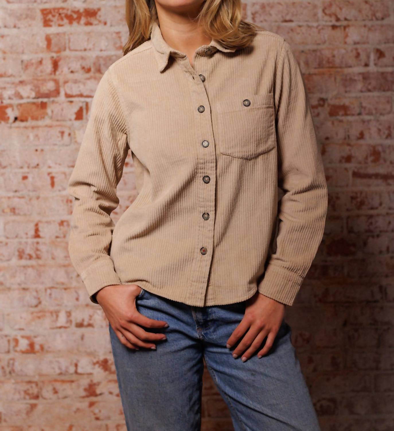 Iron & Resin Women's Drifty Shirt in tan - women's jacket