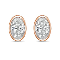 Diana M Jewels - Women's Oval Lab-grown Diamond Stud Earrings (10.00 Tcw) - Bold