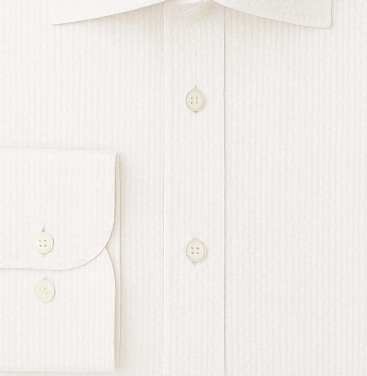 Sand - Men Seersucker State Soft Long Sleeve Shirt