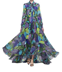 Maison Zoulias - Marella Silk Long Maxi Dress