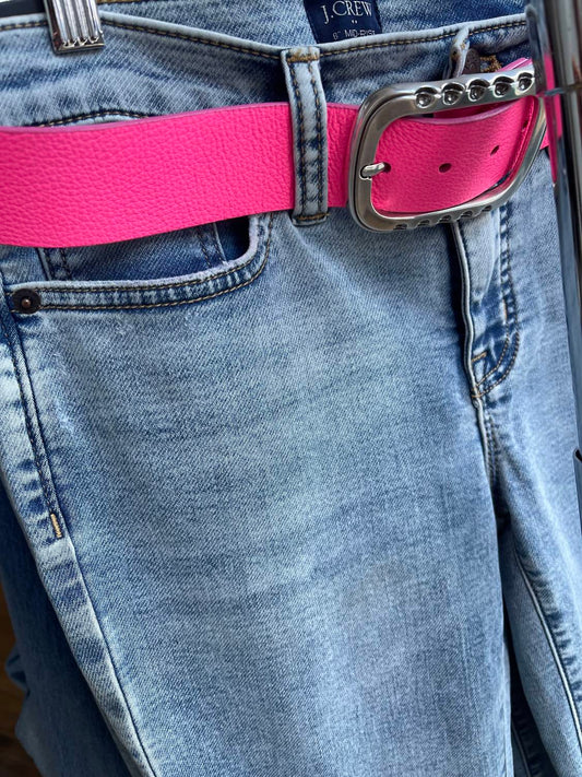 Shannalee - FULL GRAIN COWHIDE BELT STERLING BUCKLE