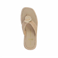 Mia - Women's Pamelia Raffia Seashell Sandal