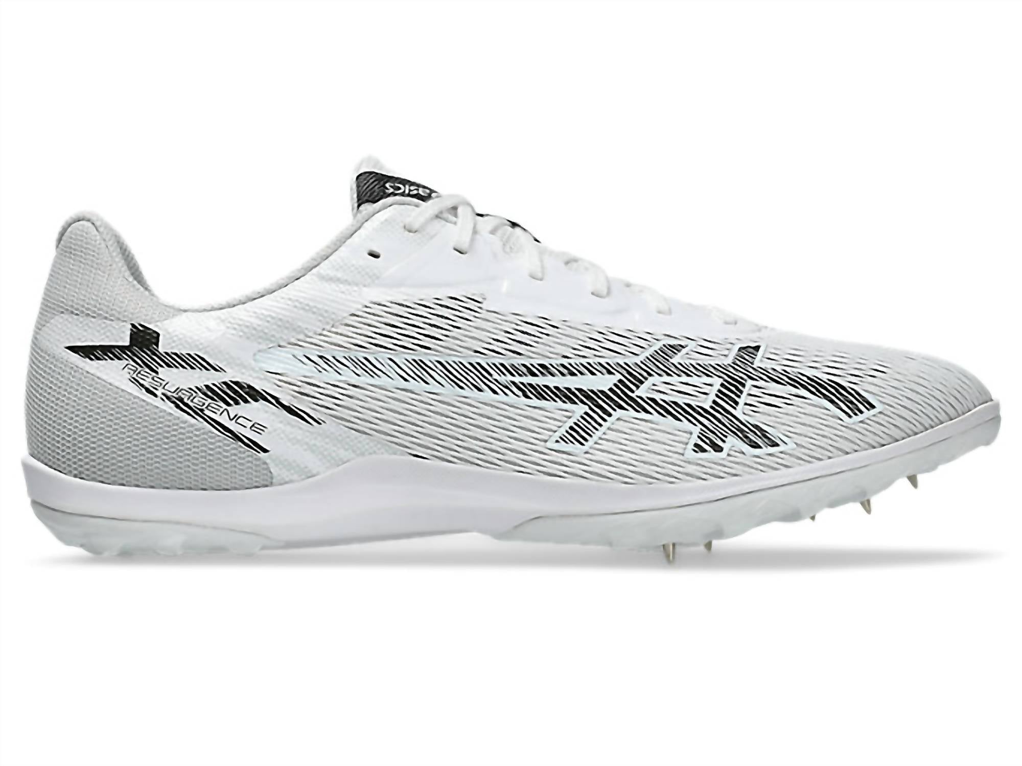 ASICS Men's Resurgence Cx Spike Shoe in white gunmetal - men's shoe