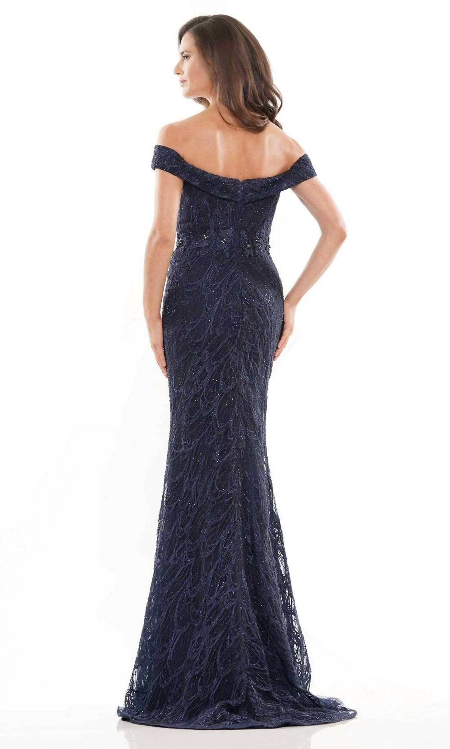 Colors Dress - Off The Shoulder Embroidered Gown