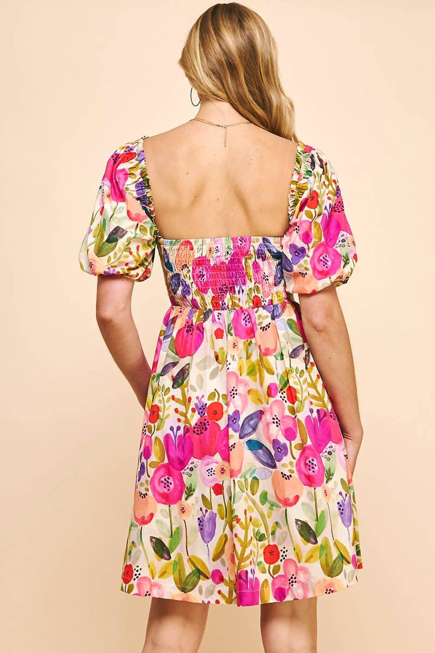 Pinch - Floral Silk Mini Dress