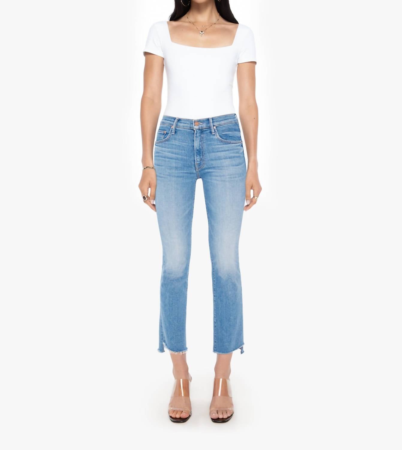 Mother - Insider Crop Step Fray Bootcut Jeans