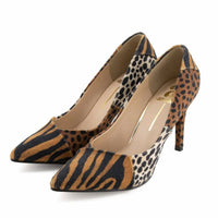 Andrea - Women's Animal Pattern Heeled Pumps