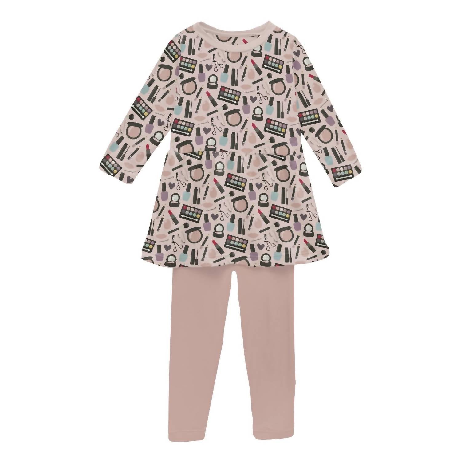 Kickee - Girls' Long Sleeve Playtime Outfit Set