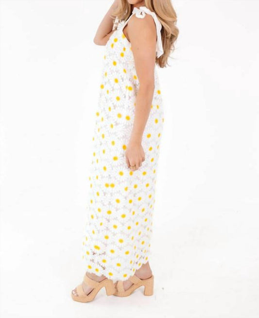 J.Marie - Sunny Sunflower Crochet Dress Dress