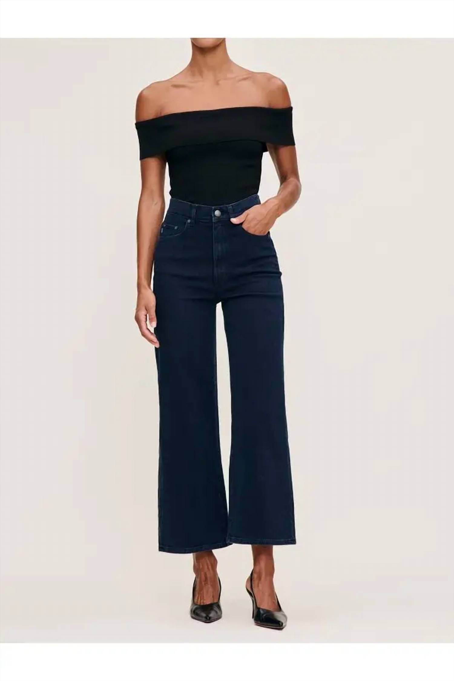 DL1961 - Women's Hepburn High-rise Wide-leg Jeans in flatiron - women's jeans