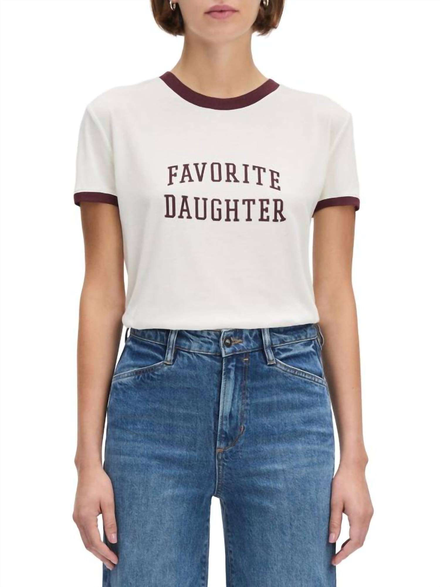 Favorite Daughter - Collegiate Ringer Tee
