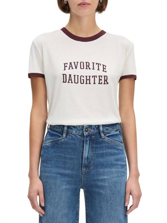 Favorite Daughter - Collegiate Ringer Tee