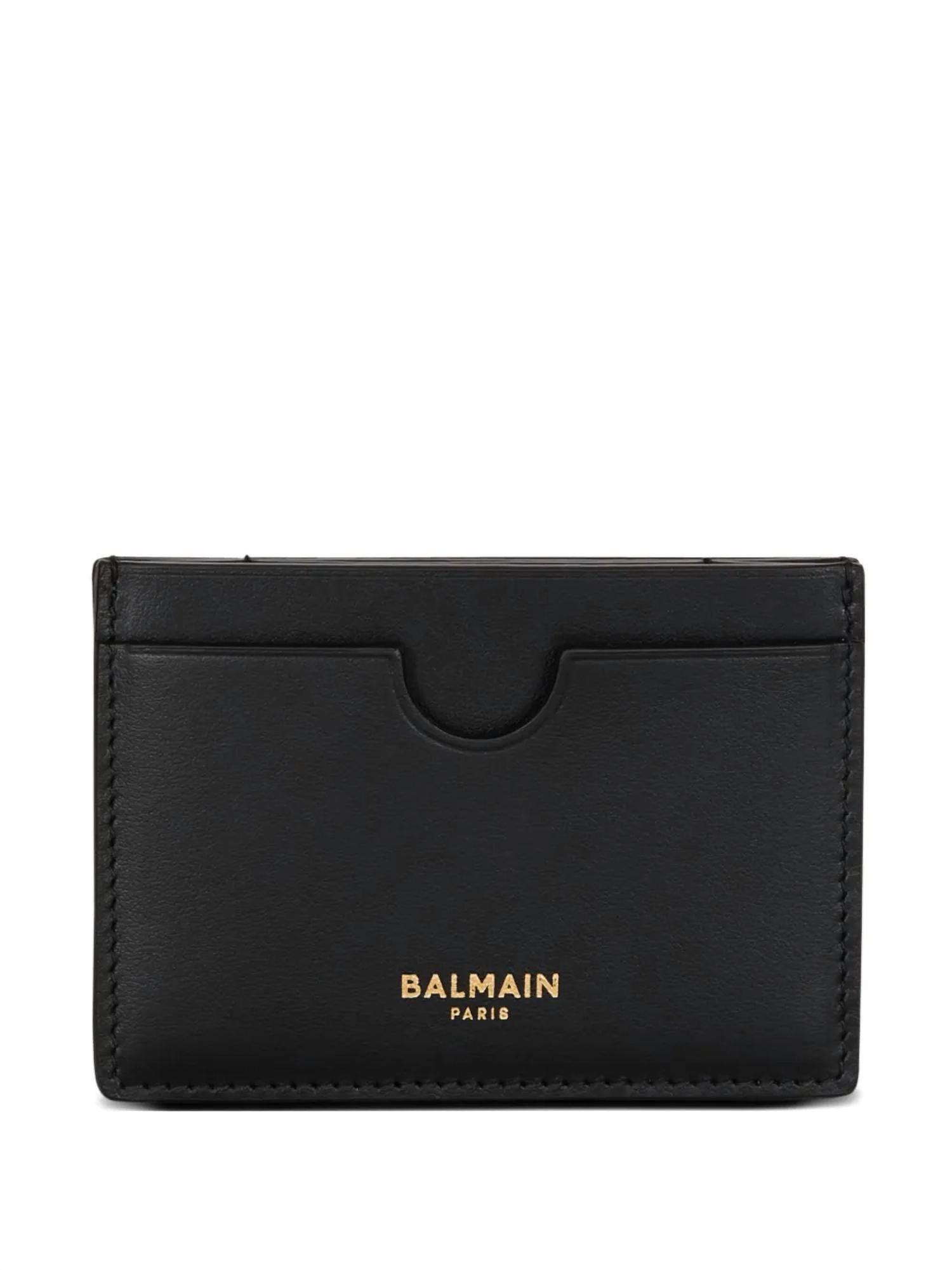 Balmain - Women's Leather Card Holder