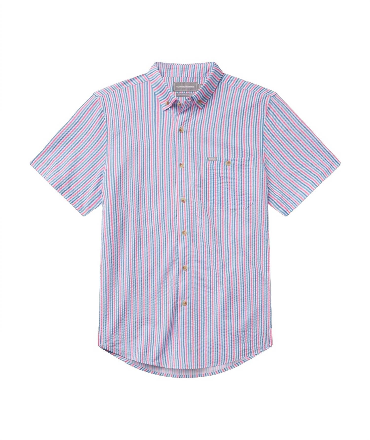 Southern Shirt Company - Men's Clubhouse Seersucker Baja Shirt