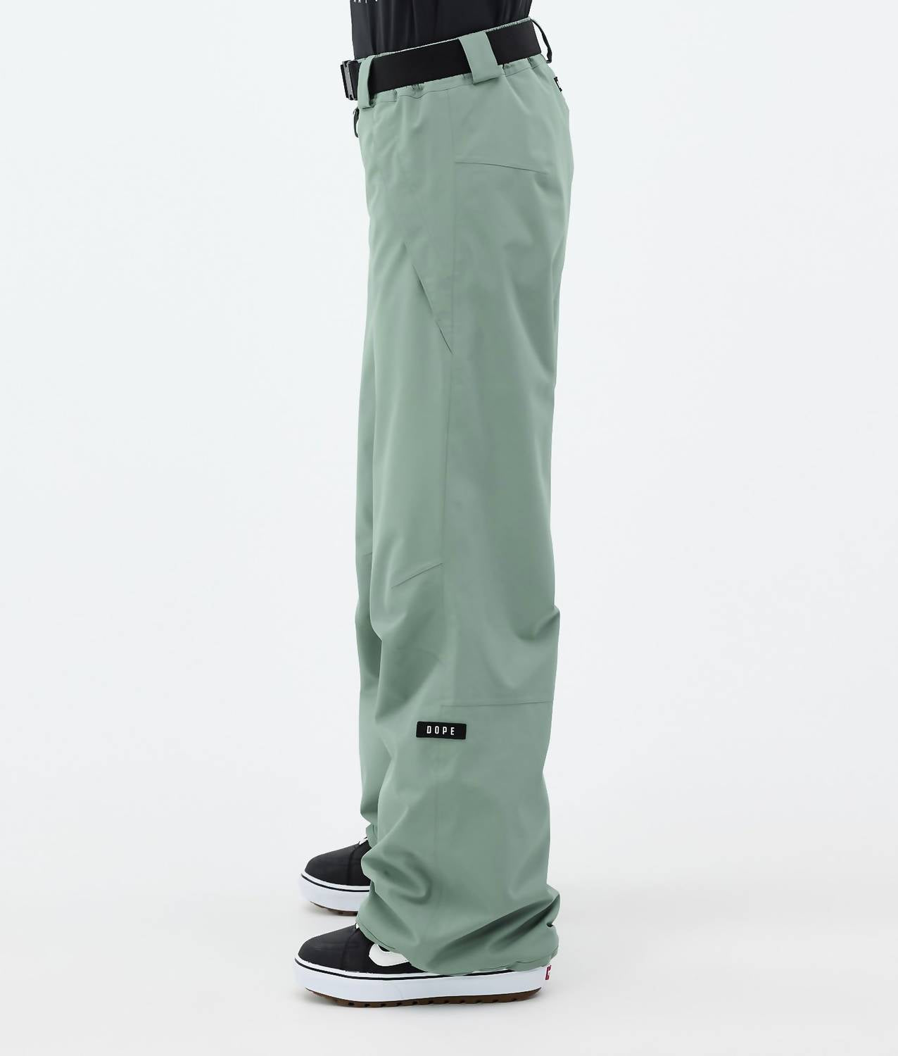 Dope Big Snowboard Pants in faded green - women's pants - detail view