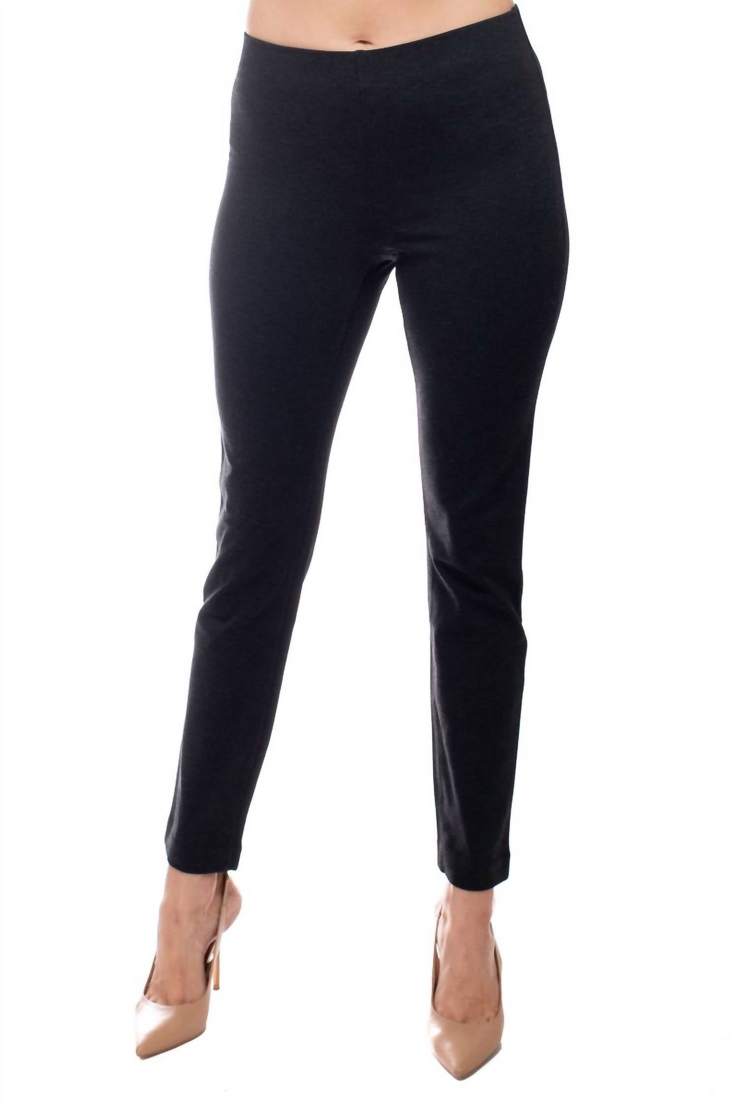 Adrianna Papell - Mid Banded Waist Solid Ponte Pant