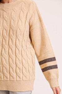 Timing - Cozy Cable Knit Sweater
