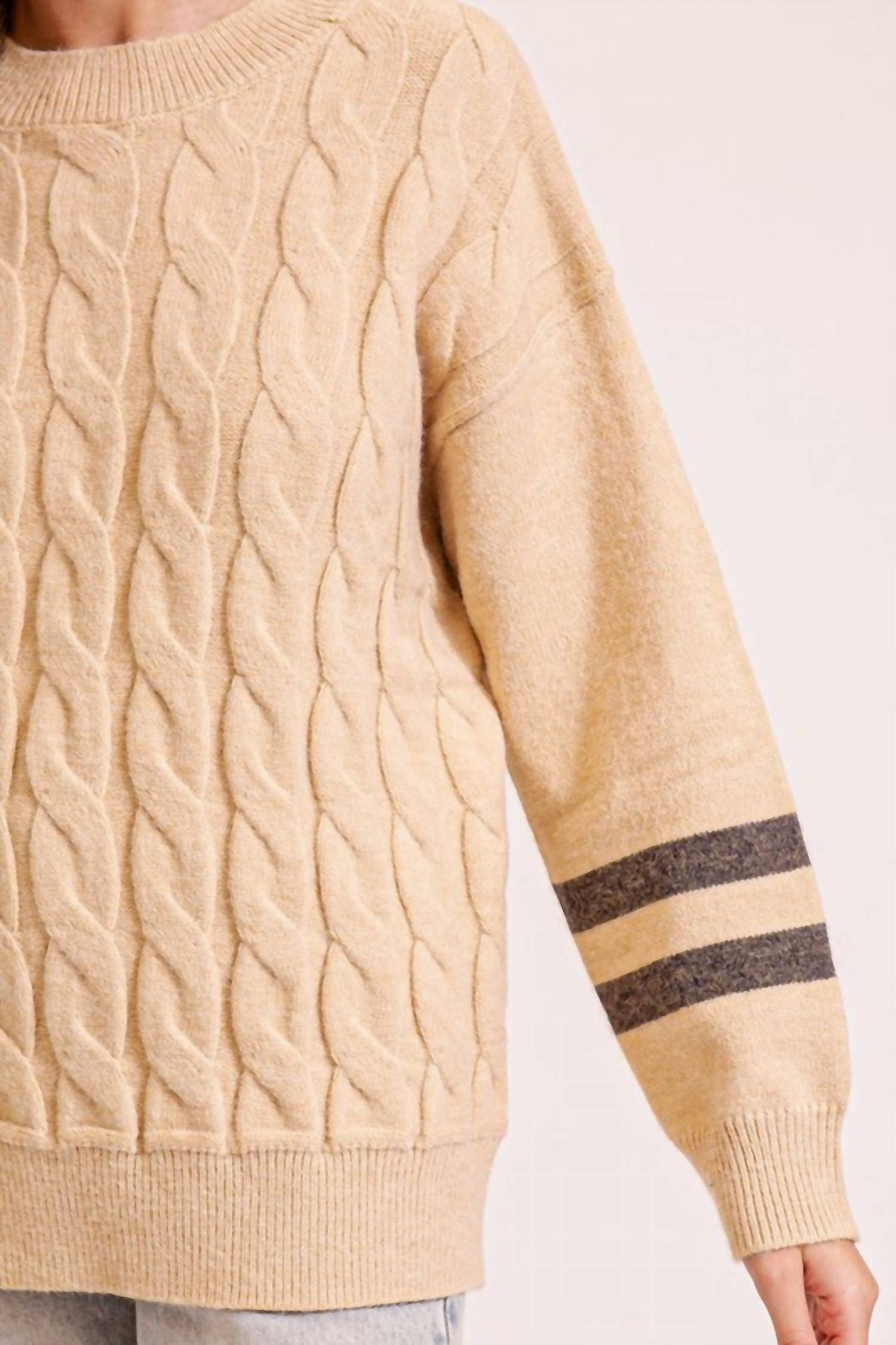 Timing - Cozy Cable Knit Sweater