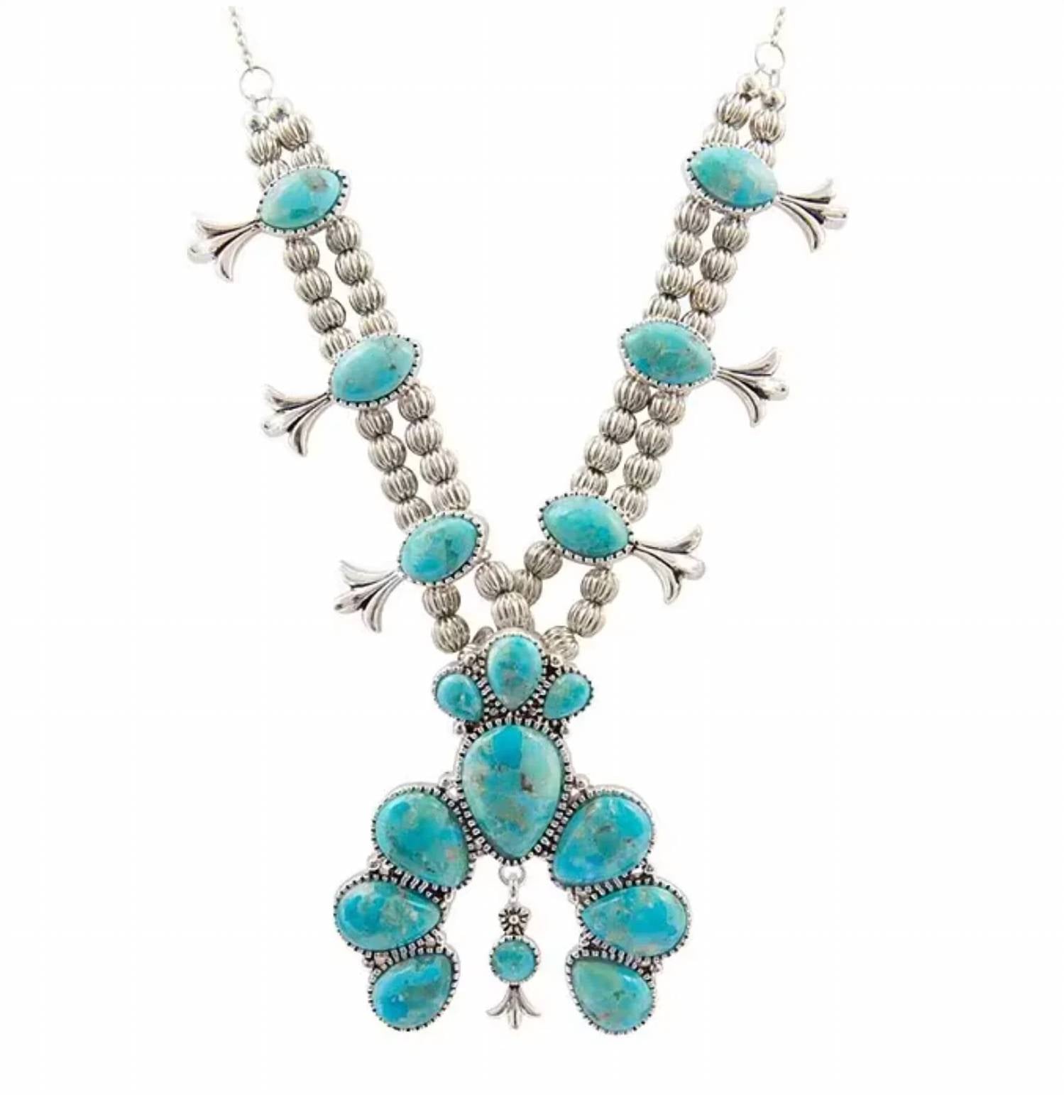 Barse - Women's Squash Blossom Statement Necklace