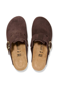 Birkenstock - Women's Fanny Ring-buckle Suede Leather Clogs