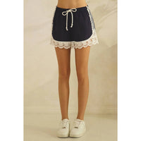 Veveret - Lace Detail Track Shorts