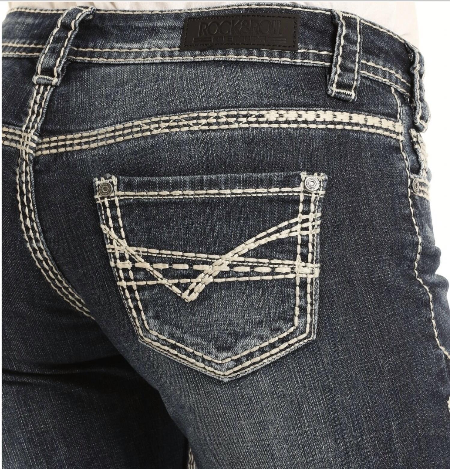 Rock & Roll Denim - Cowgirl Midrise Bootcut Riding Jeans