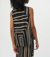 Joseph Ribkoff - Silky Knit Geometric Pint Sleeveless Top