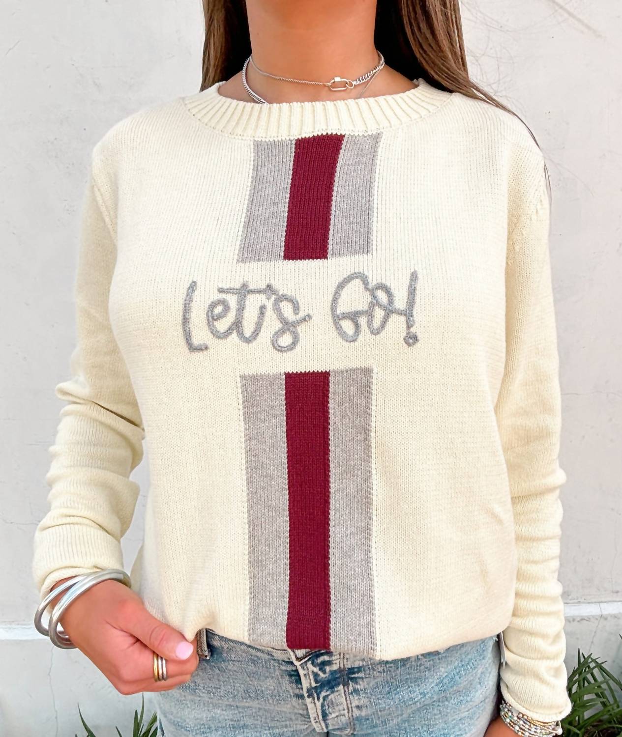 Pearls & Camo - Let's Go Game Day Sweater