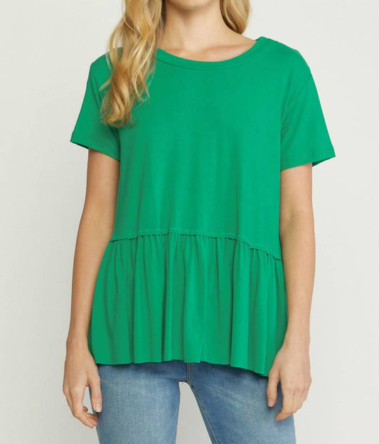 Entro - Short Sleeve Tiered Top
