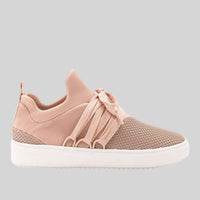 STEVE MADDEN Lancer Mid Top Sneaker in blush leather - women's sneaker