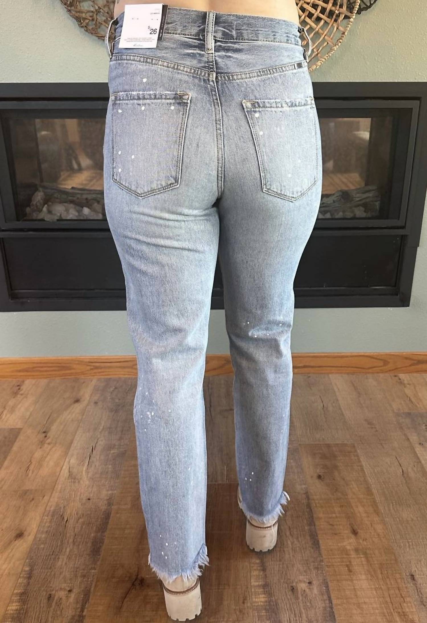 Kancan - Oceane High Rise Slim Straight Jeans