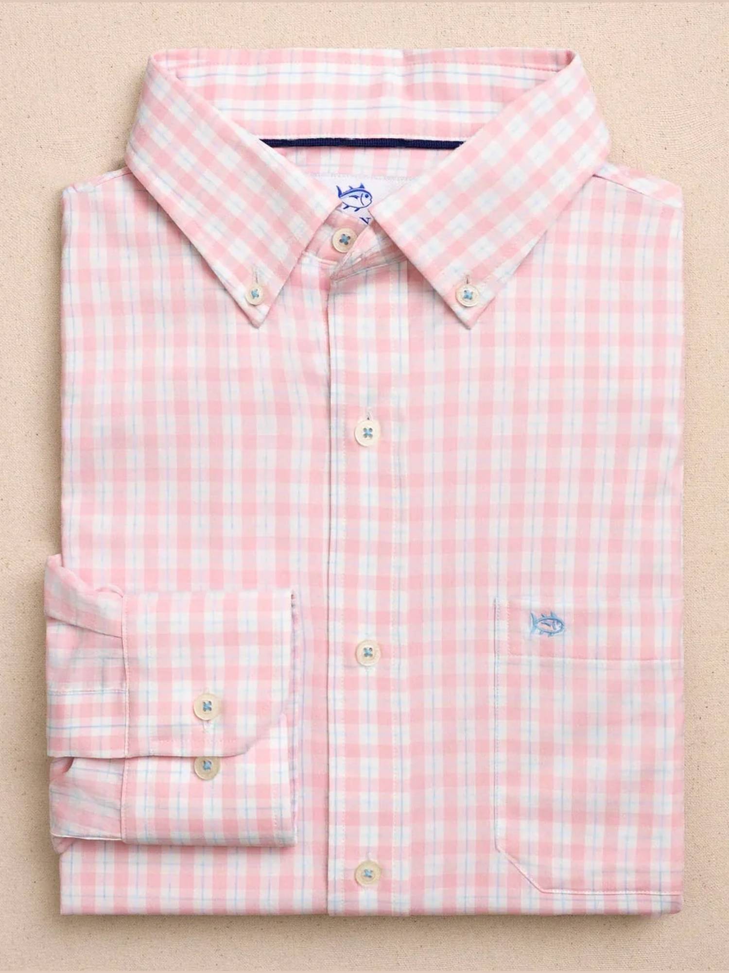 Southern Tide - Precheck Plaid Coastal Breeze Sport Shirt