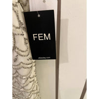 Femm - Women's Lace And Beaded Maxi Dress