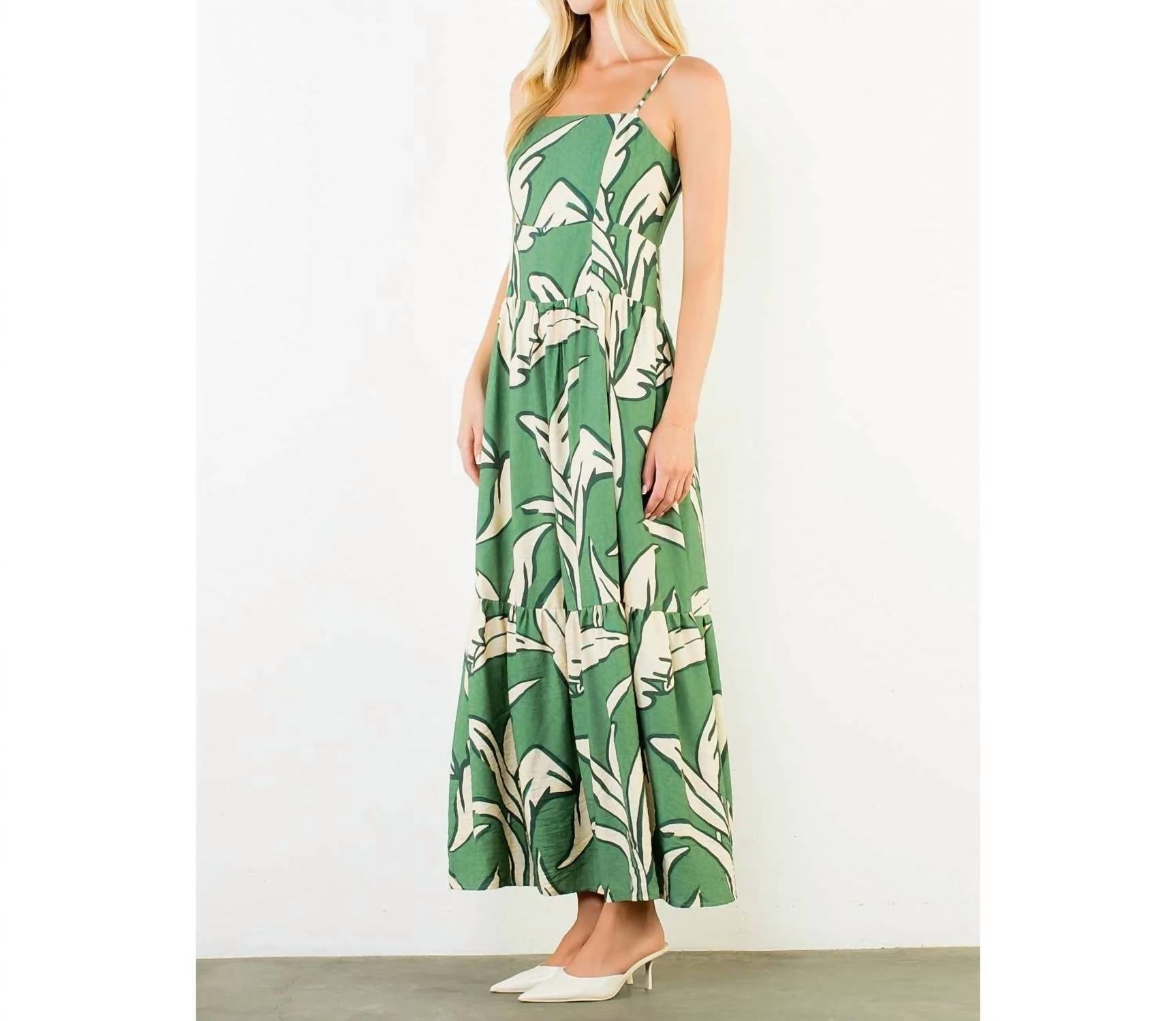 Thml - Strap Leaf Maxi Dress