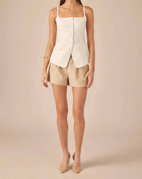 English Factory - Zim Linen Tailored Vest