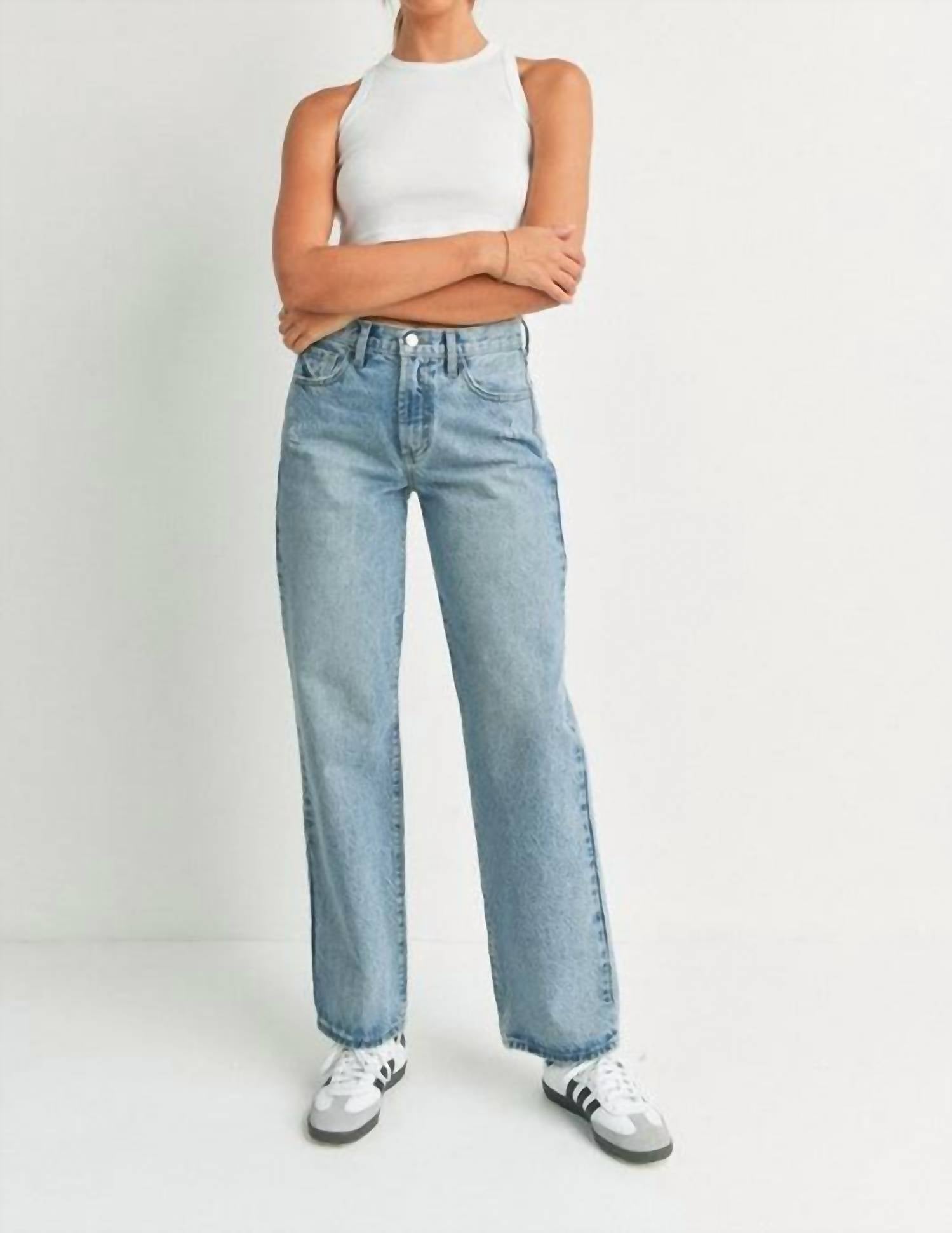 Just Black Denim - Relaxed Straight Leg Jeans