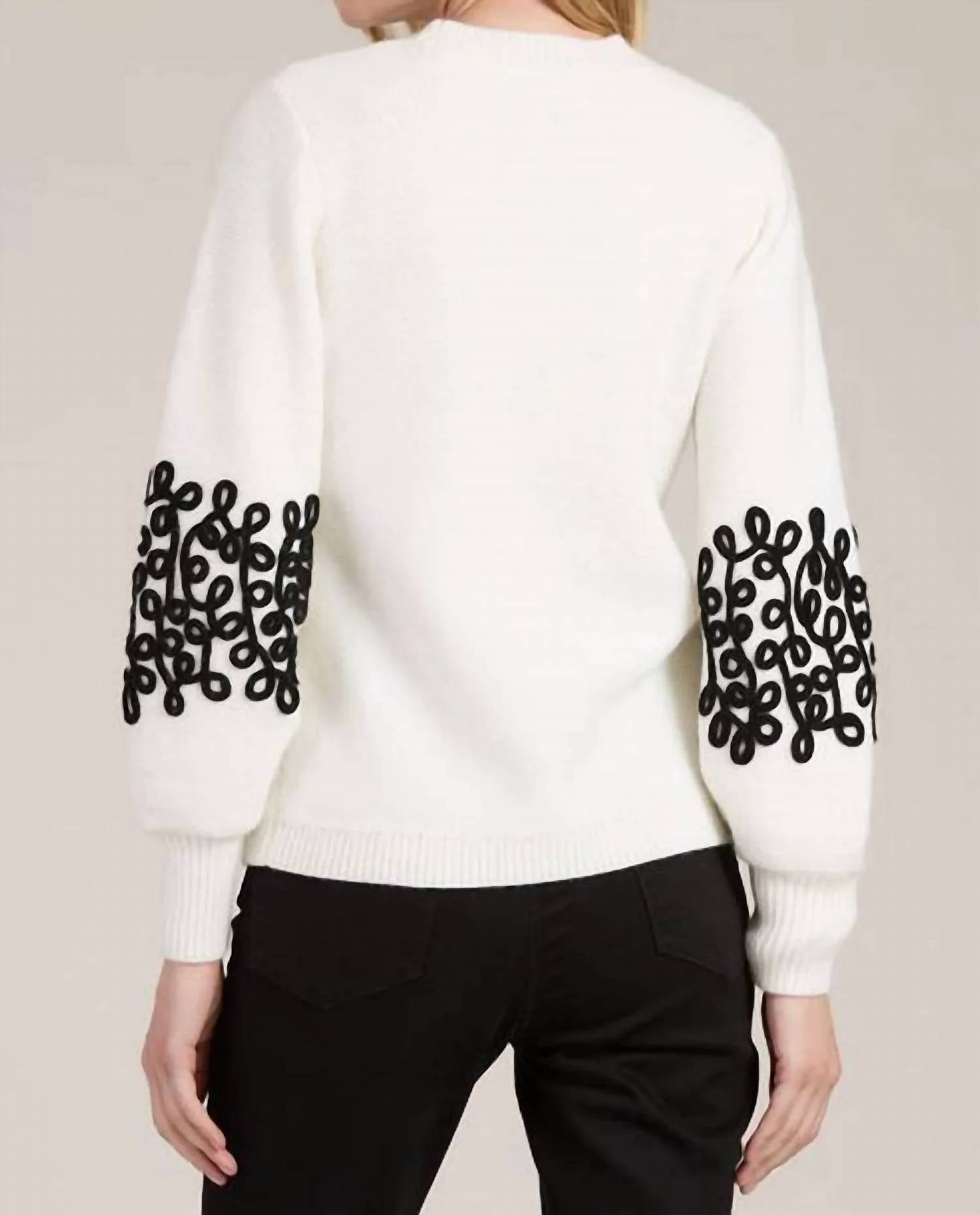 Tyler Boe - Soutache Trim Sleeve Sweater