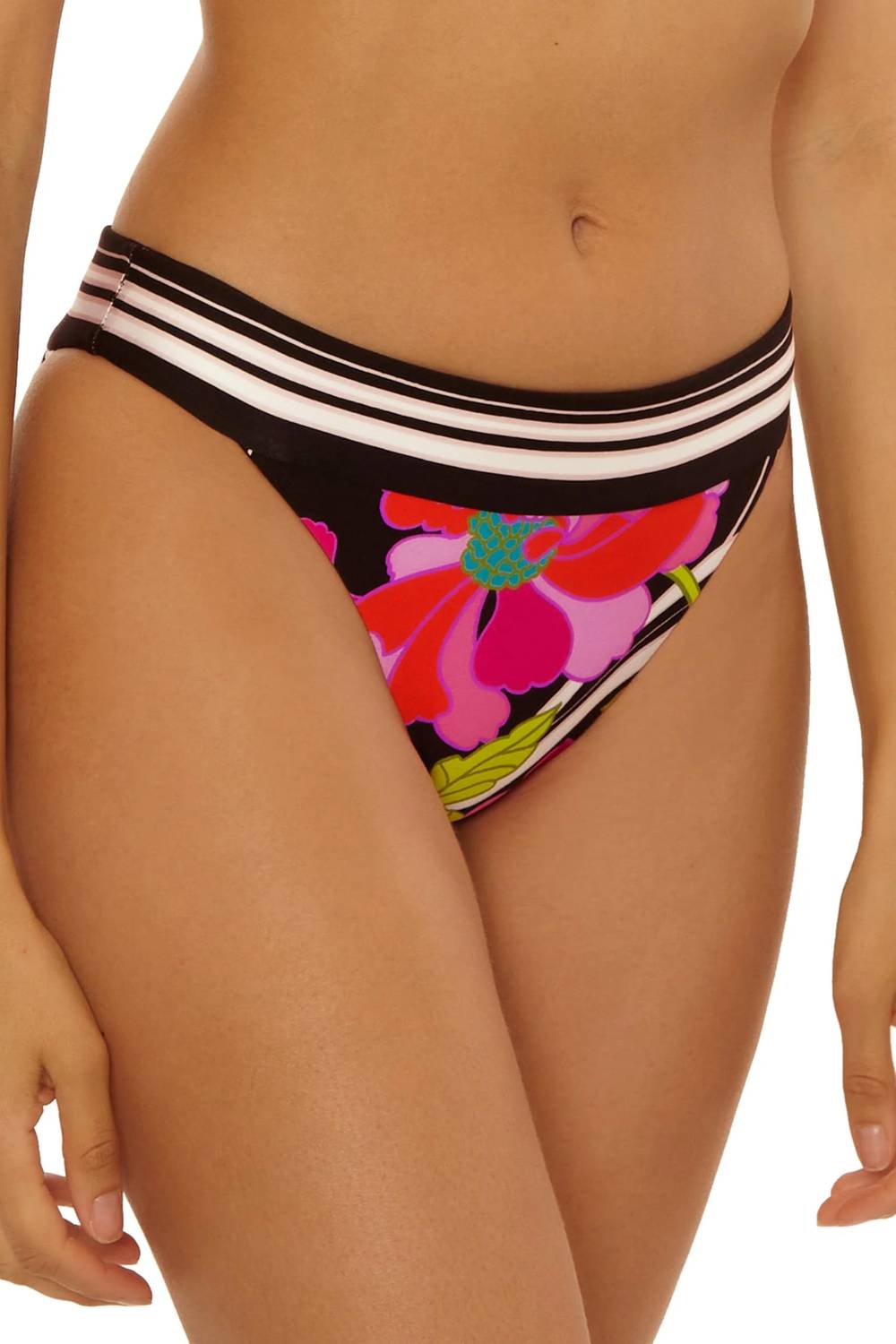 Trina Turk - Bougainvillea Banded Hipster Bikini Bottom