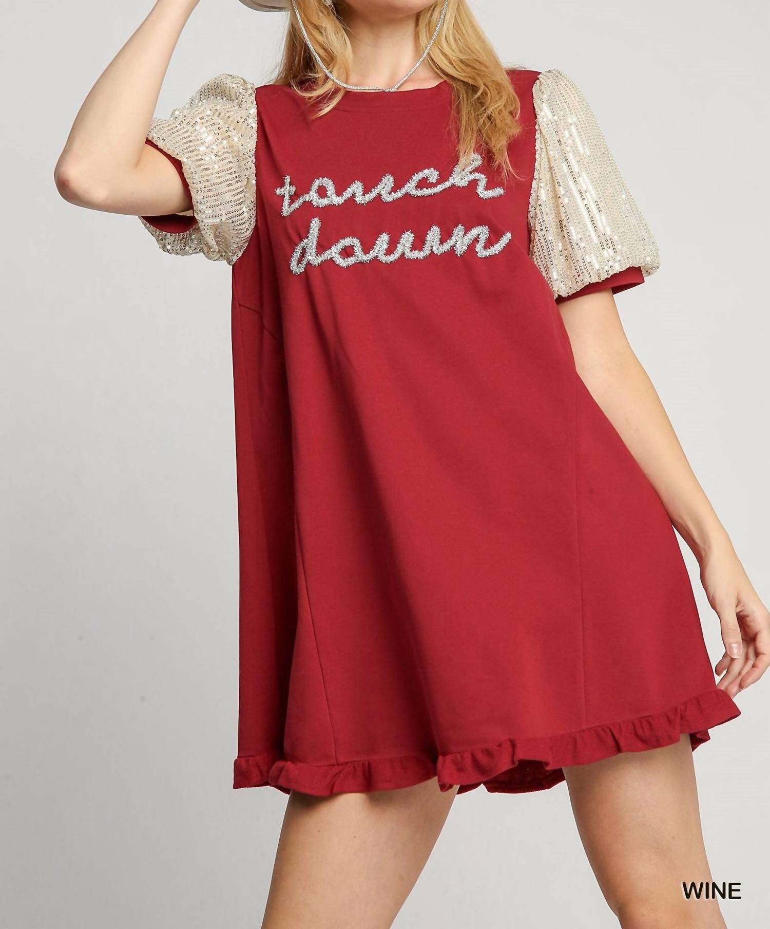 Umgee - Sequin Game Day Mini Dress