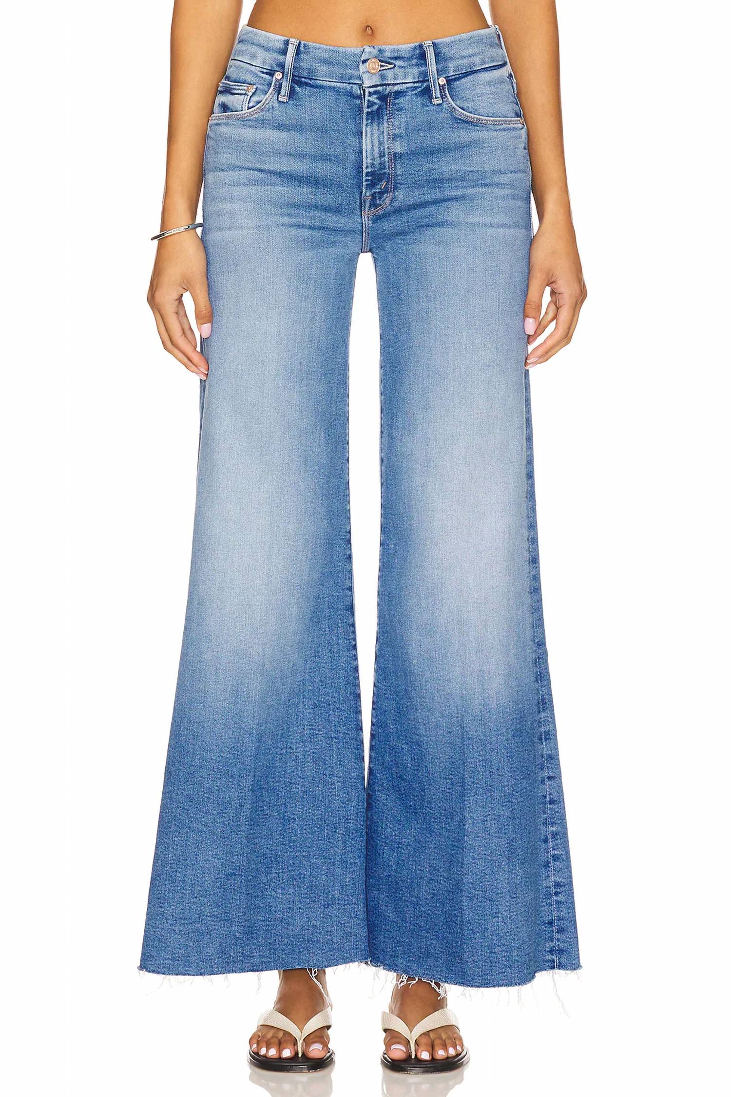 Mother - Roller Fray Wide Leg Jeans