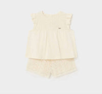Mayoral - Girl's Knit Cotton Short Set