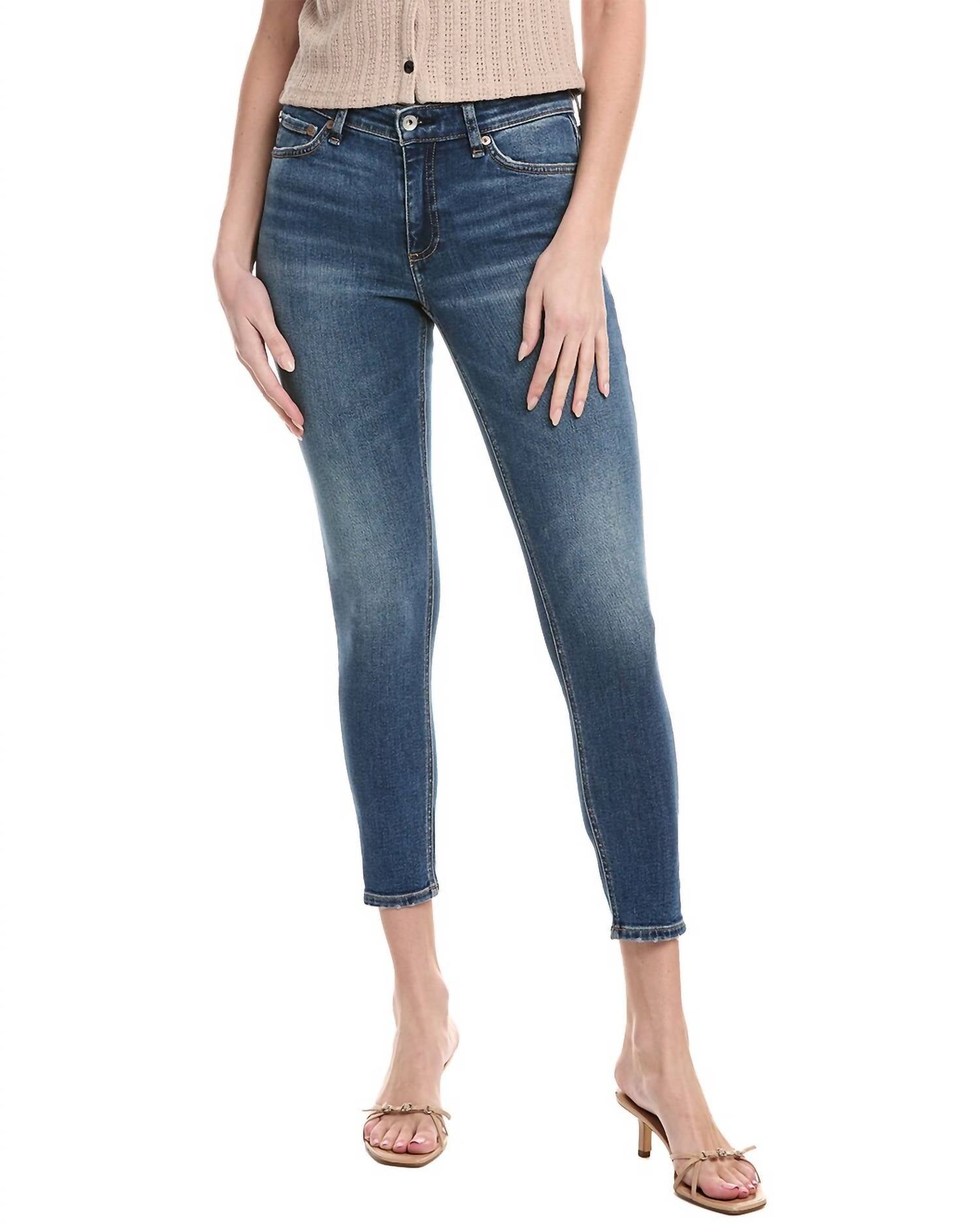 Rag & Bone Cate Mid-rise Ankle Skinny Jean in clover 1 - women's jeans