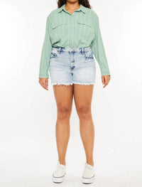 Kancan - Mom Fit Denim Shorts - Plus