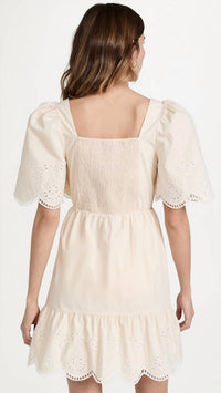 English Factory - Embroidered Scallop Dress