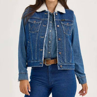 Wrangler - Women's Sherpa Lined Denim Vest