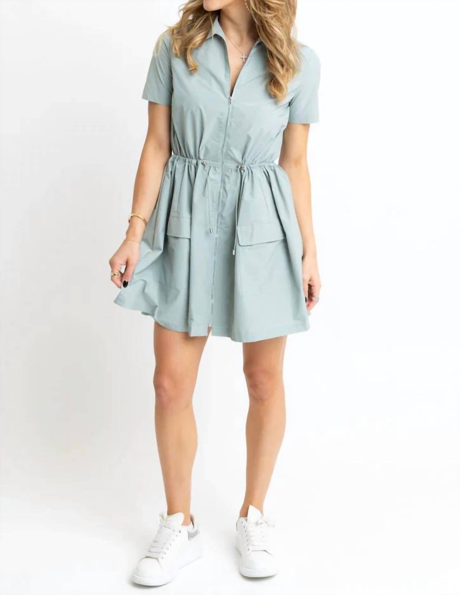 Karlie - Seaside Utility Mini Dress
