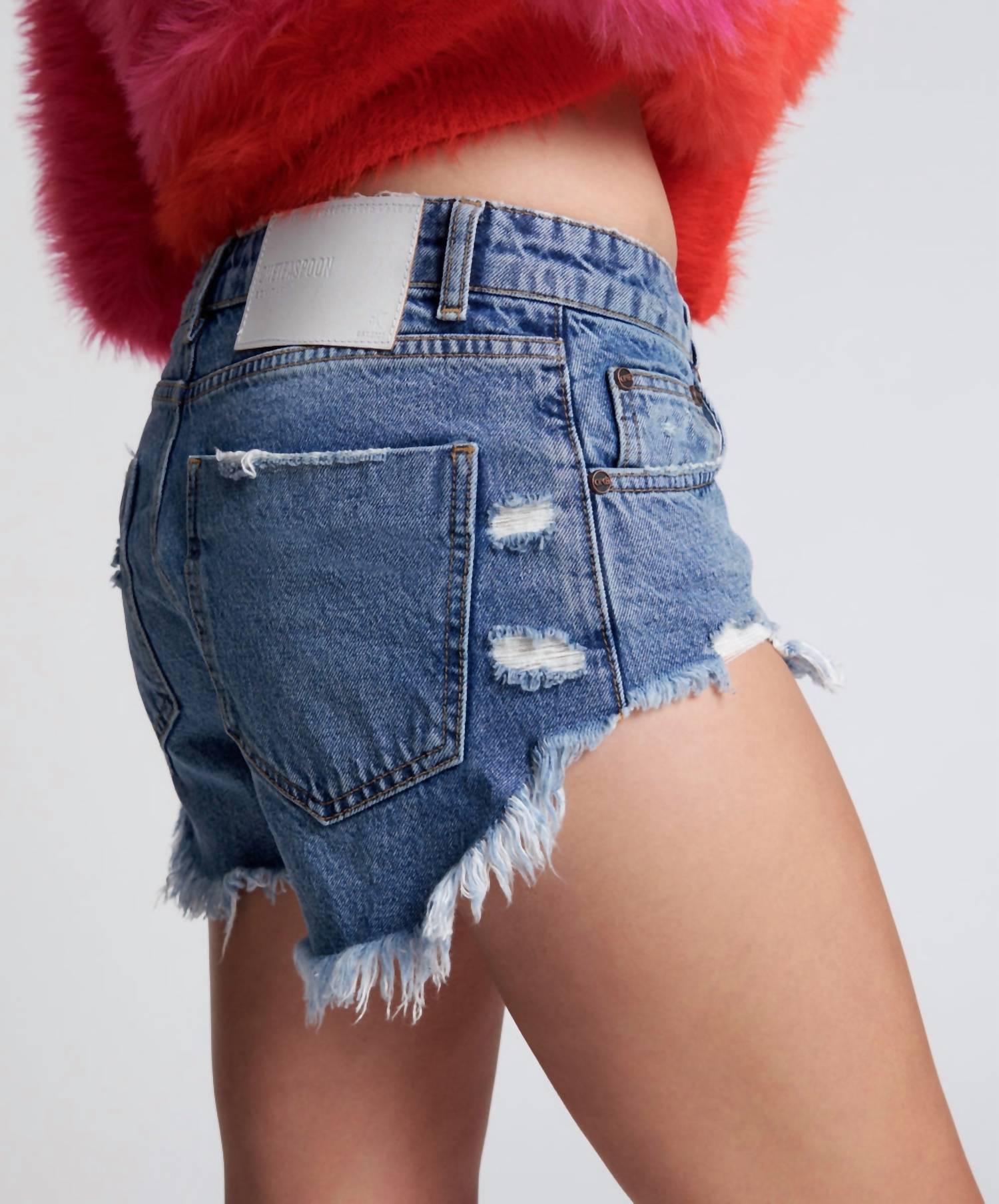One Teaspoon - Rosewood Bonita Low Waist Denim Short